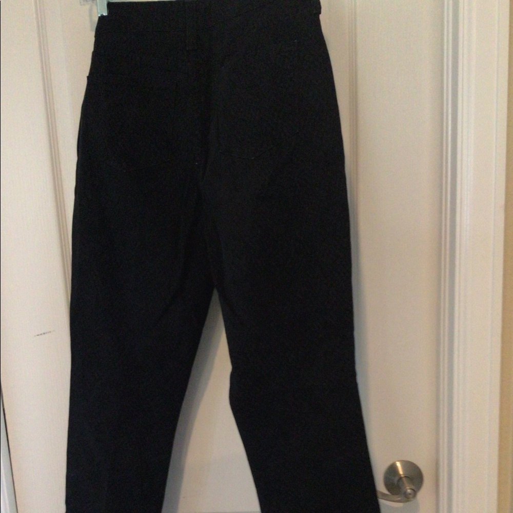 NYDJ size 6 black jeans w/ snake print